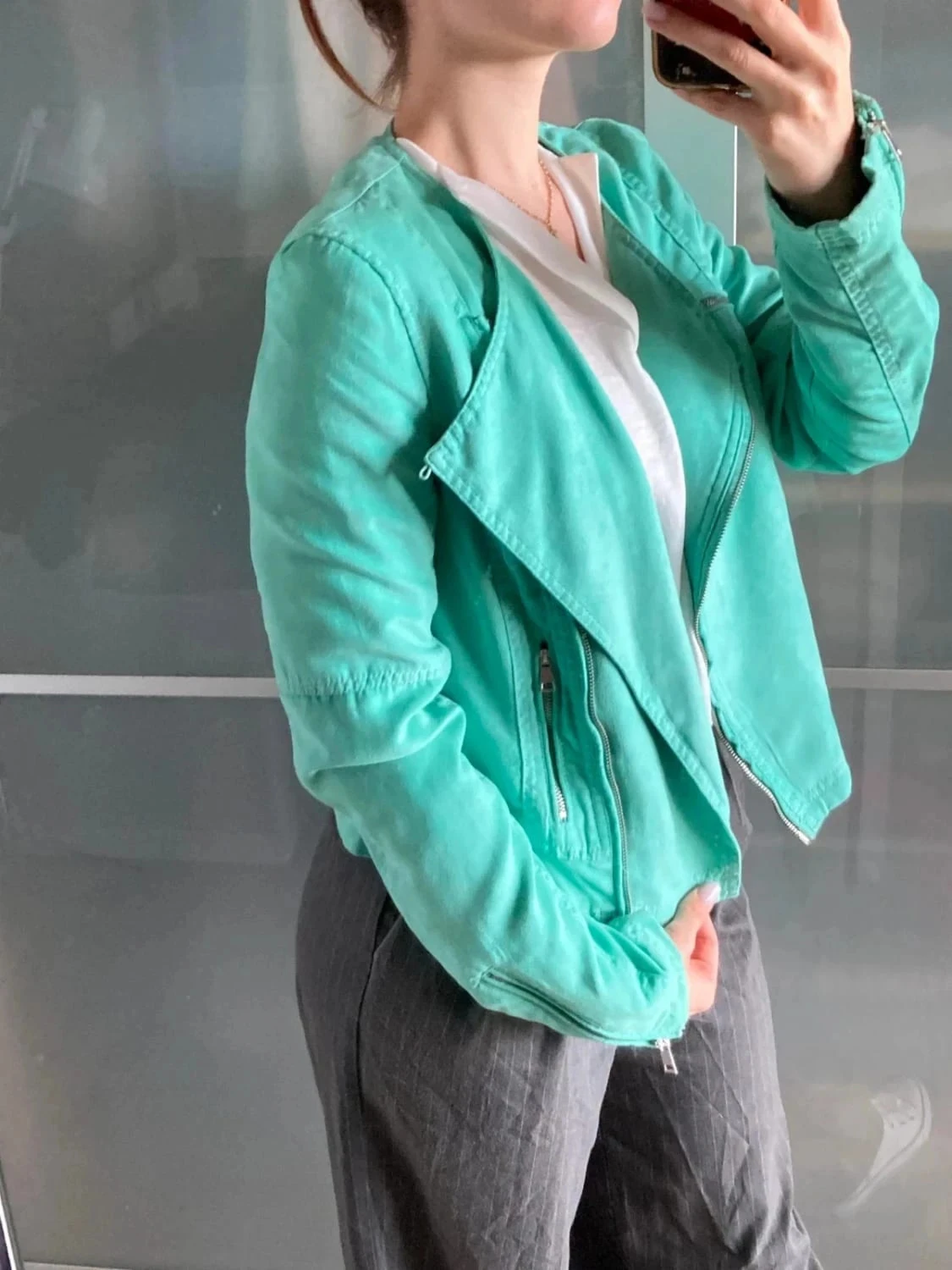Chaqueta perfecta de gamuza talla M – photo 11